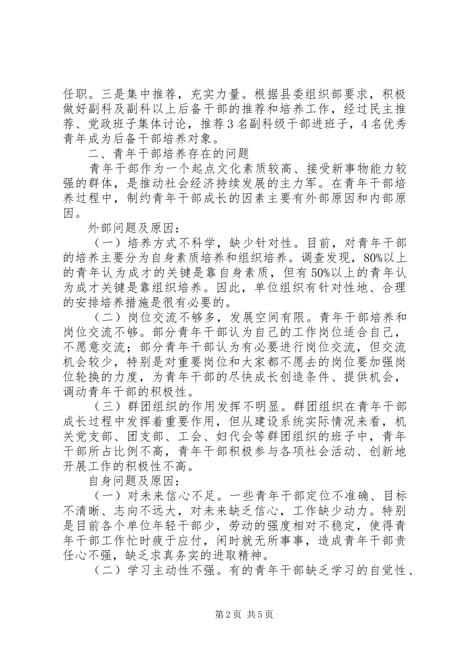 2024年青年干部培养经验交流材料_第2页