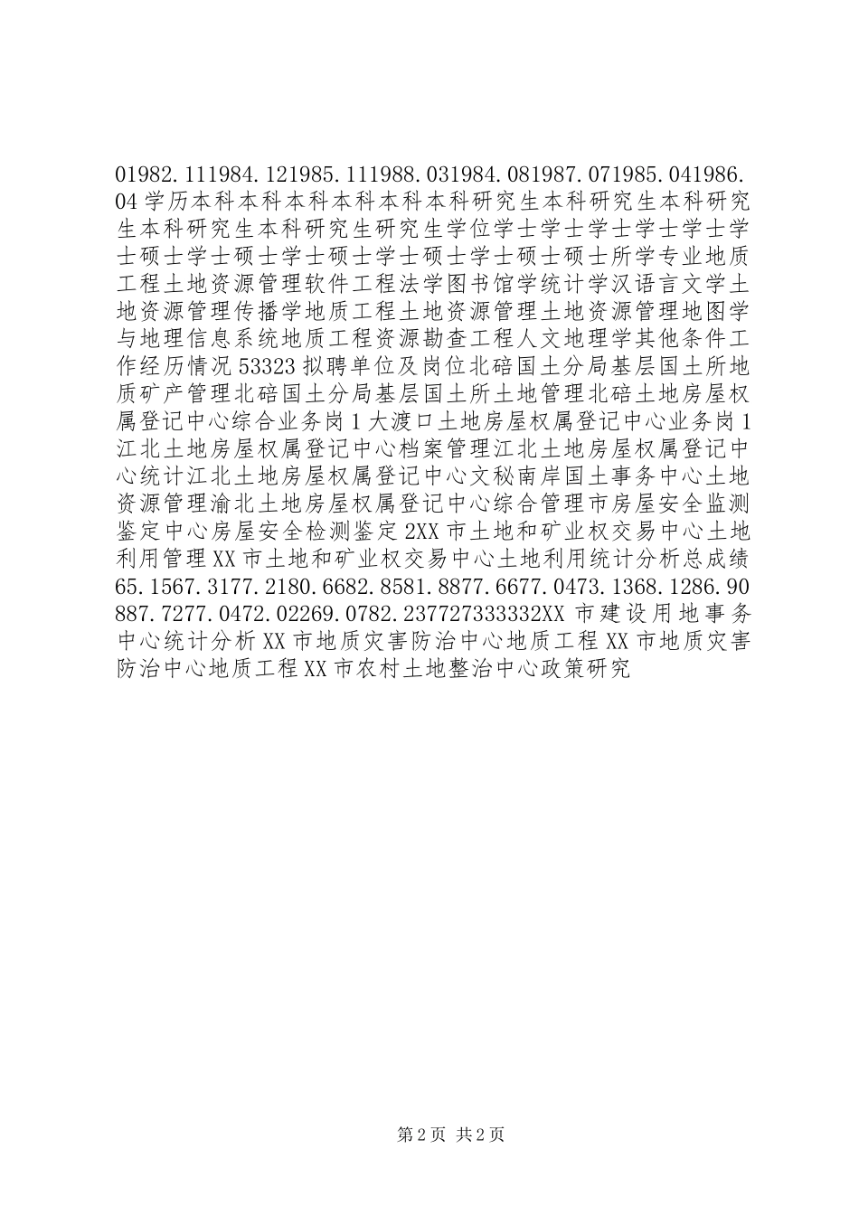 2024年重庆国土房管局所属事业单位下半年公开招选聘_第2页