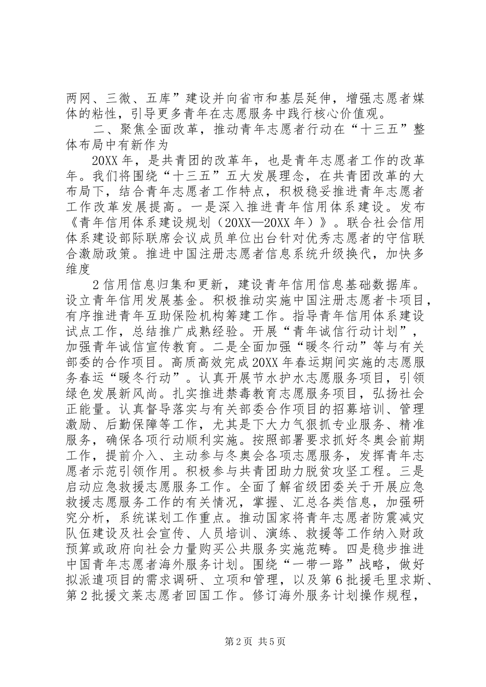 2024年青年志愿者工作思路举措及打算_第2页