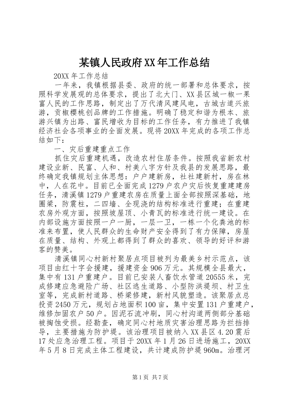 2024年镇人民政府工作总结_第1页