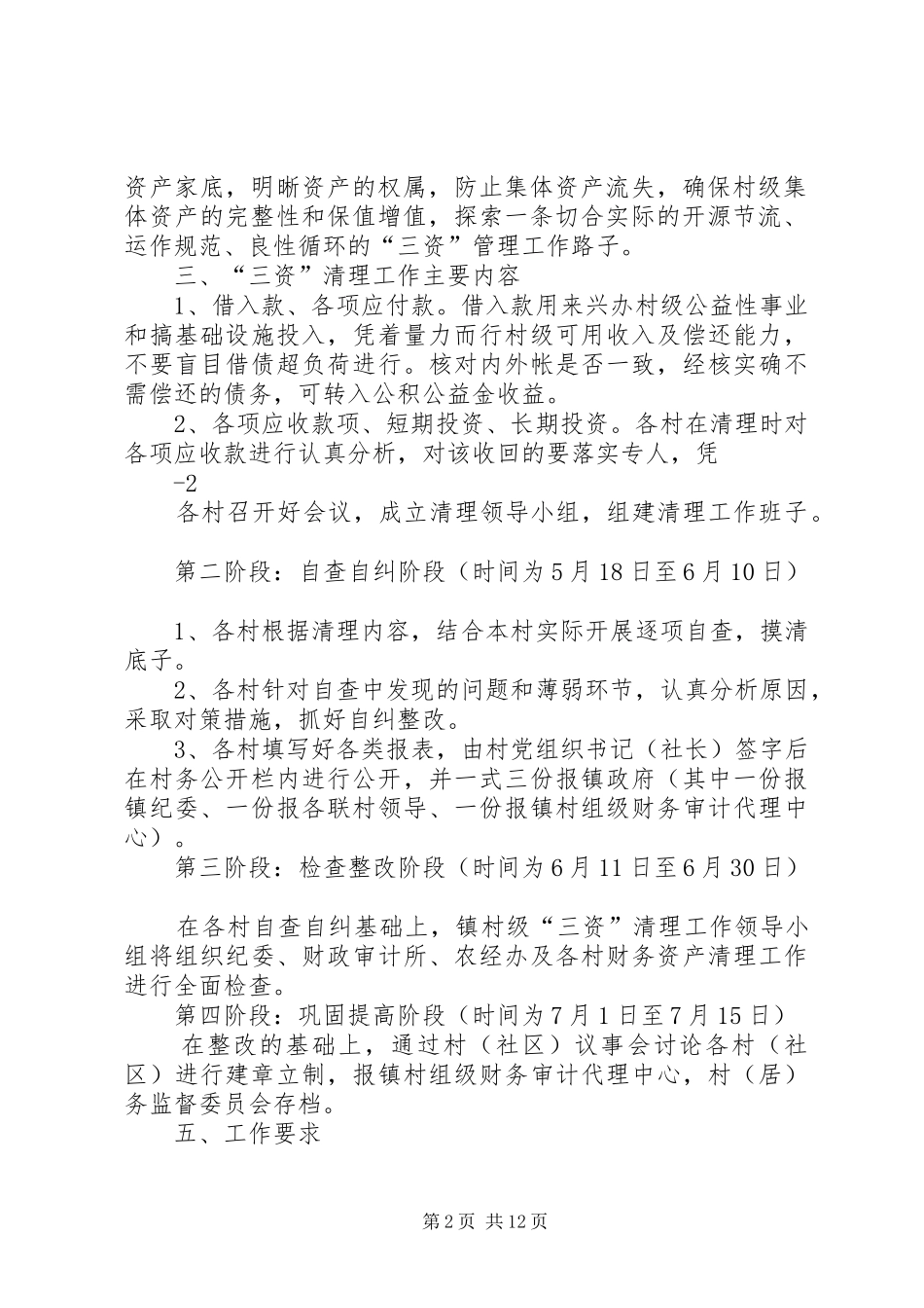 2024年清江镇关于在基层组织建设年中加强村级三资管理的实施方案_第2页