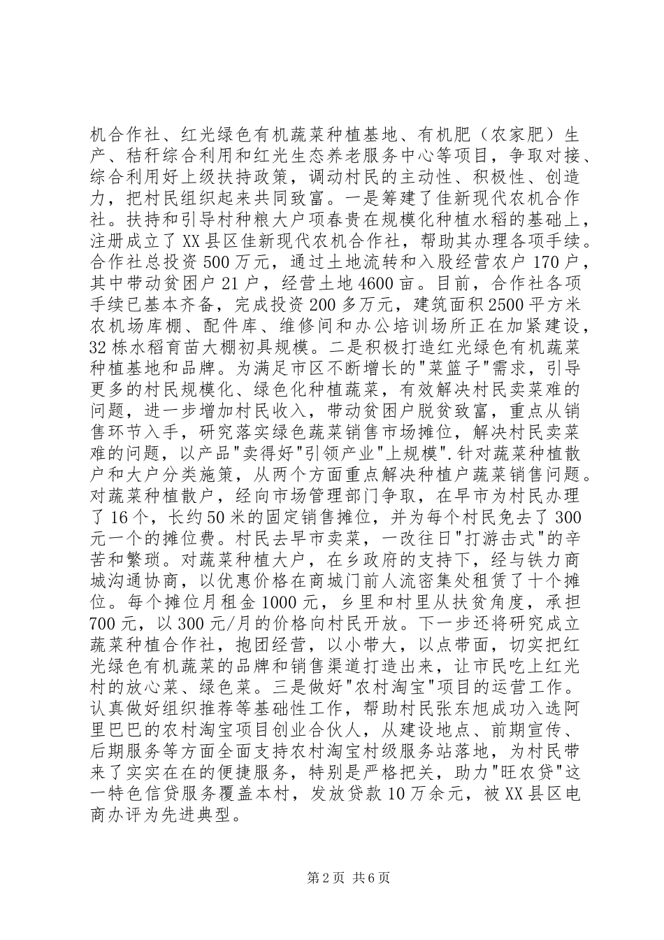 2024年驻村第一书记工作述职报告_第2页