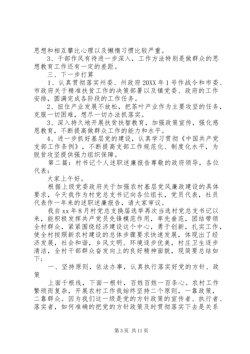 2024年驻村第一书记年度个人述职述廉报告_第3页