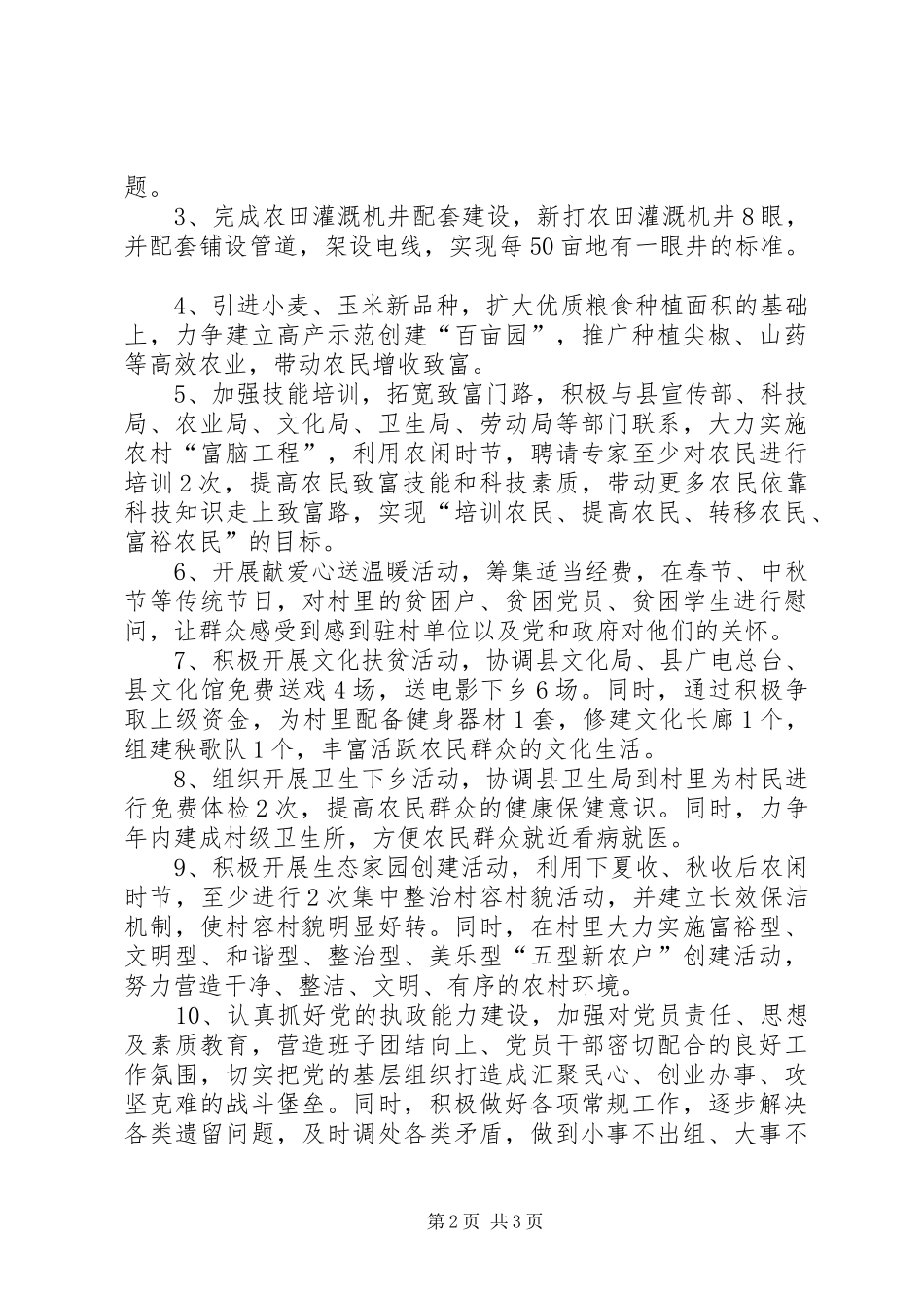 2024年驻村干部工作计划_第2页