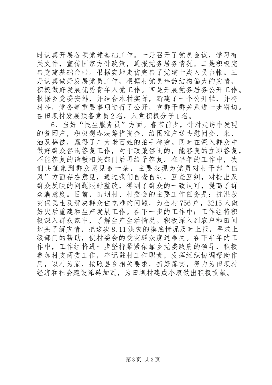 2024年驻村工作个人述职报告_第3页