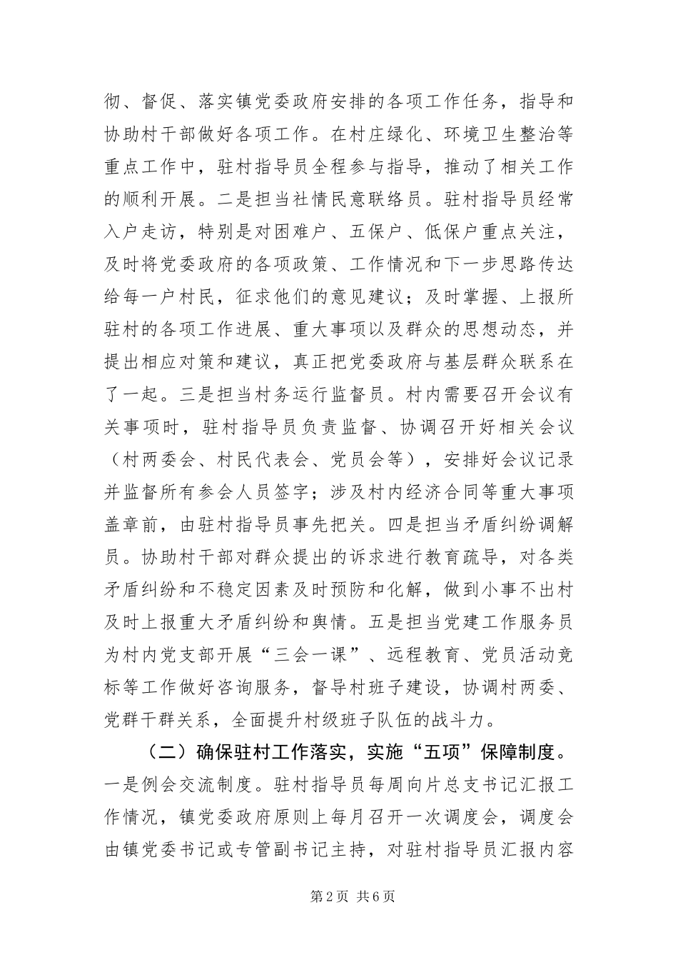 2024年驻村指导员制度实践调查报告_第2页