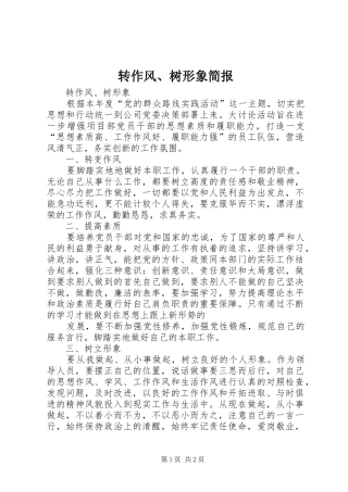 2024年转作风树形象简报