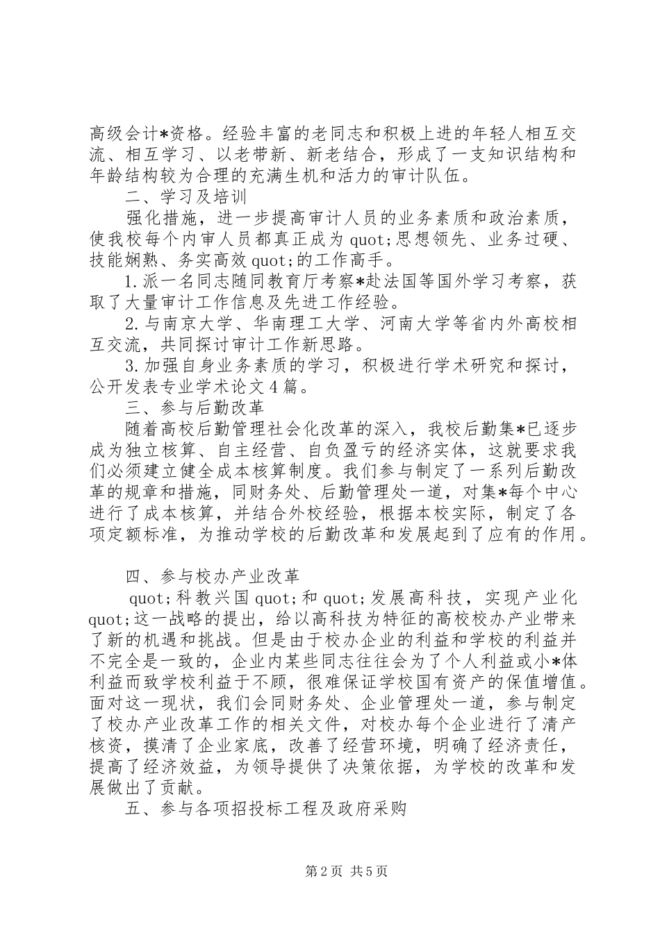 2024年学校财务审计年度工作总结_第2页