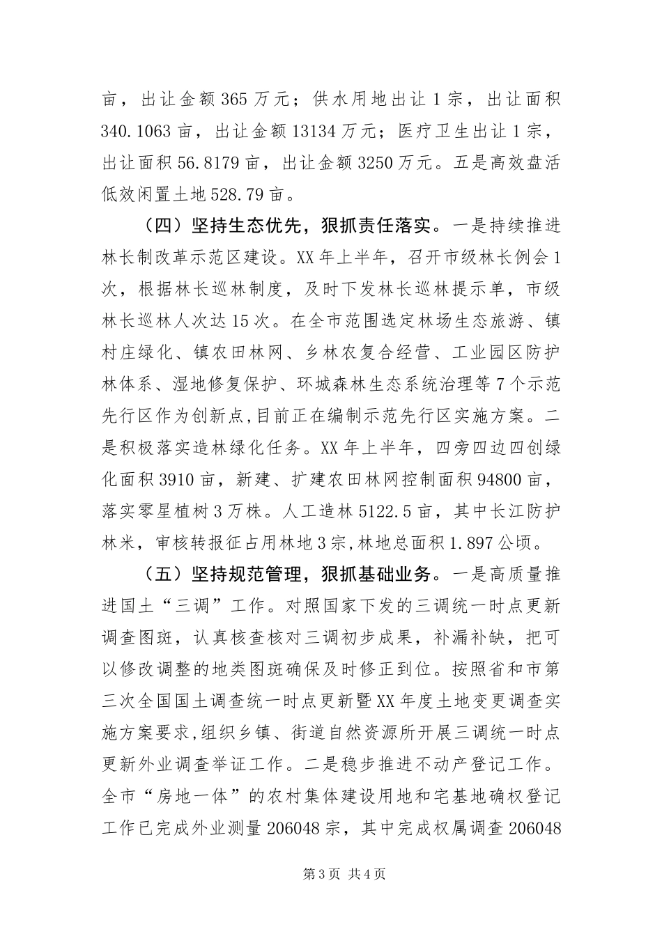 2024年自然资源规划局上半年工作总结_第3页