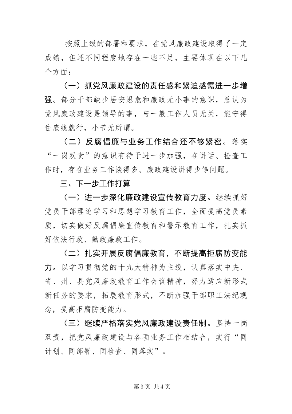 2024年自然资源局党风廉政建设工作汇报_第3页