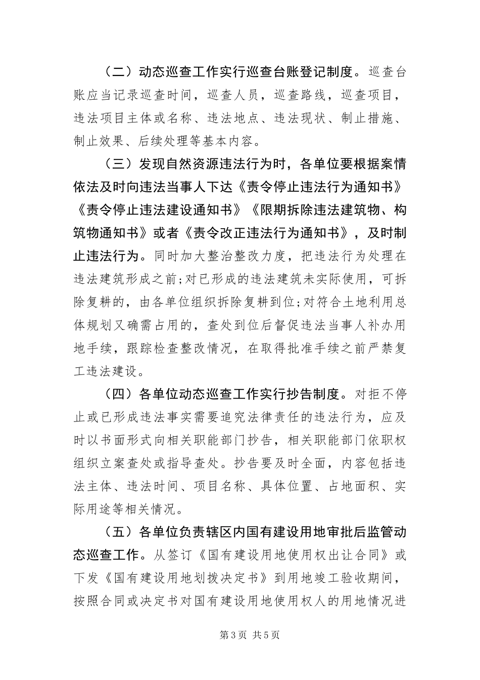 2024年自然资源执法监察动态巡查工作方案_第3页