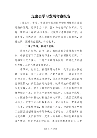 2024年走出去学习发展考察报告