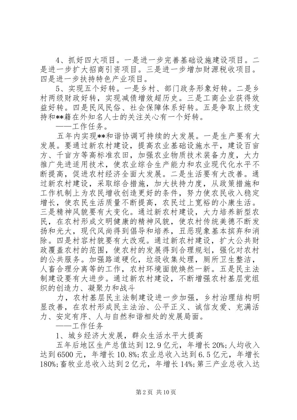 2024年贯彻落实市党代会情况的汇报_第2页