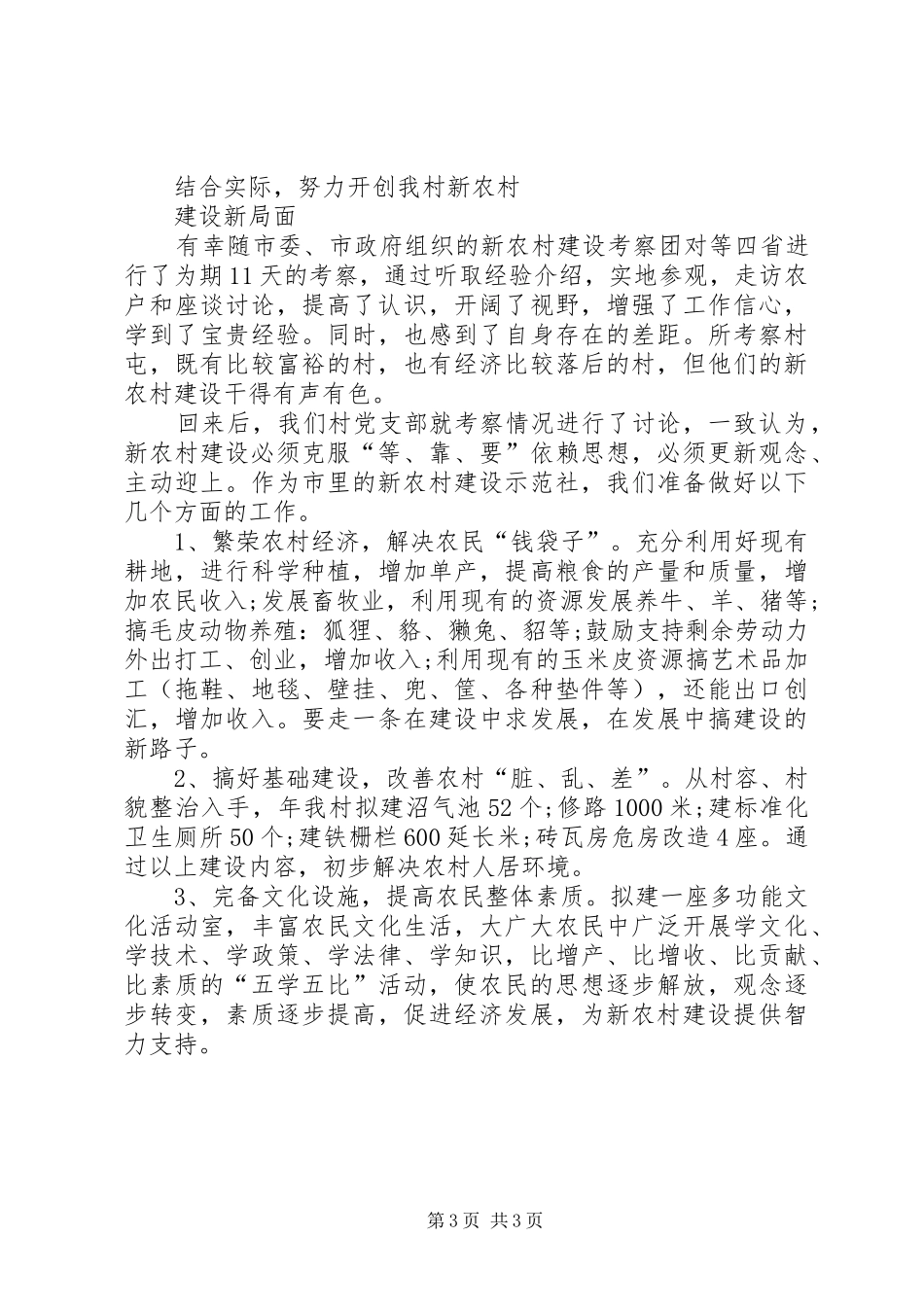 2024年贯彻我县农村经济考察_第3页