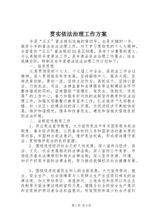 2024年贯实依法治理工作方案