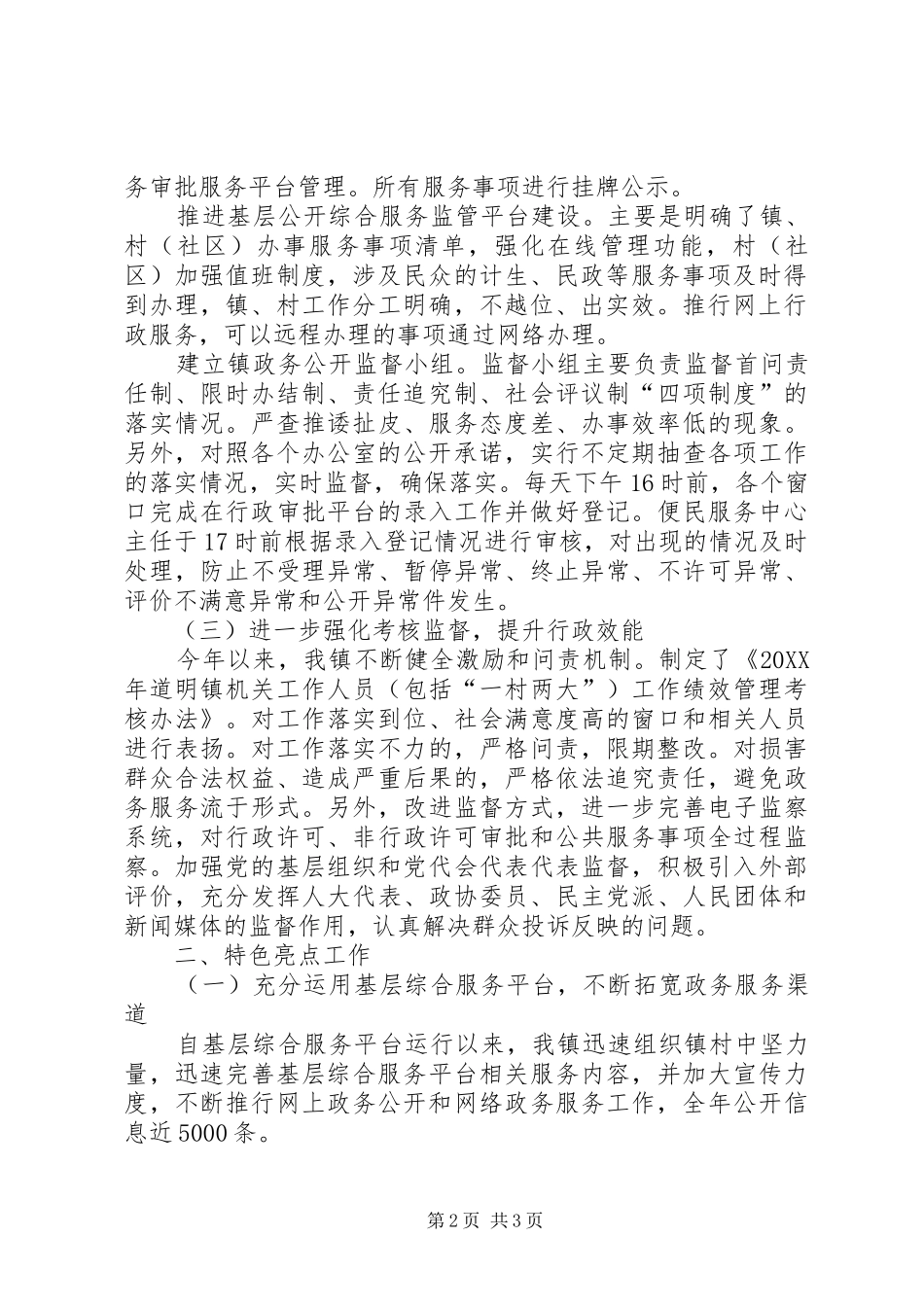 2024年规范化服务型政府建设工作总结_第2页