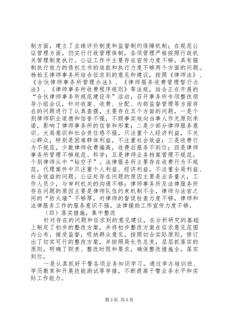 2024年规范执法行为促进执法公正专项整改活动汇报_第3页