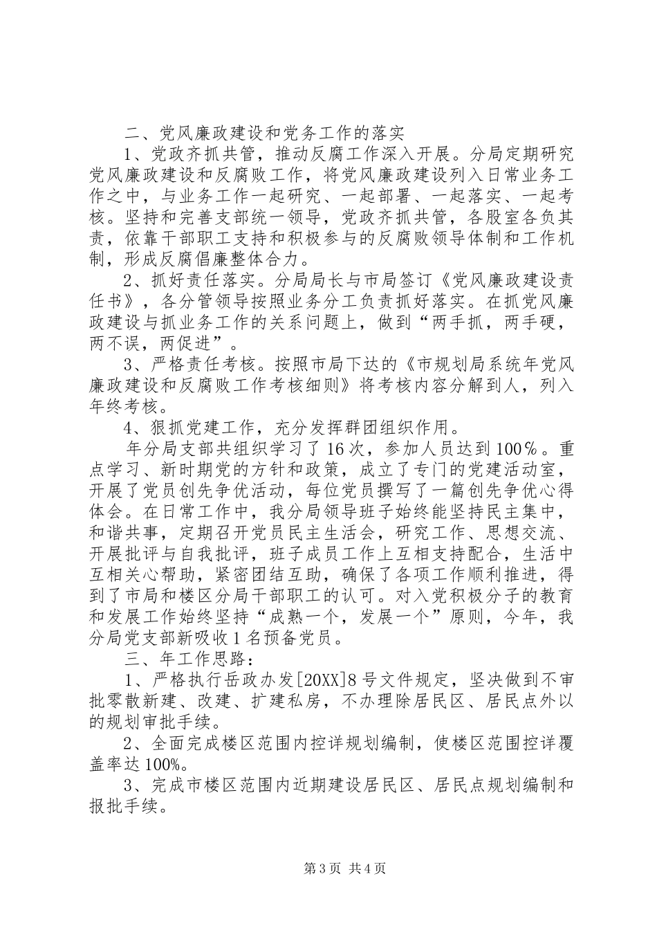 2024年规划分局全年工作报告_第3页