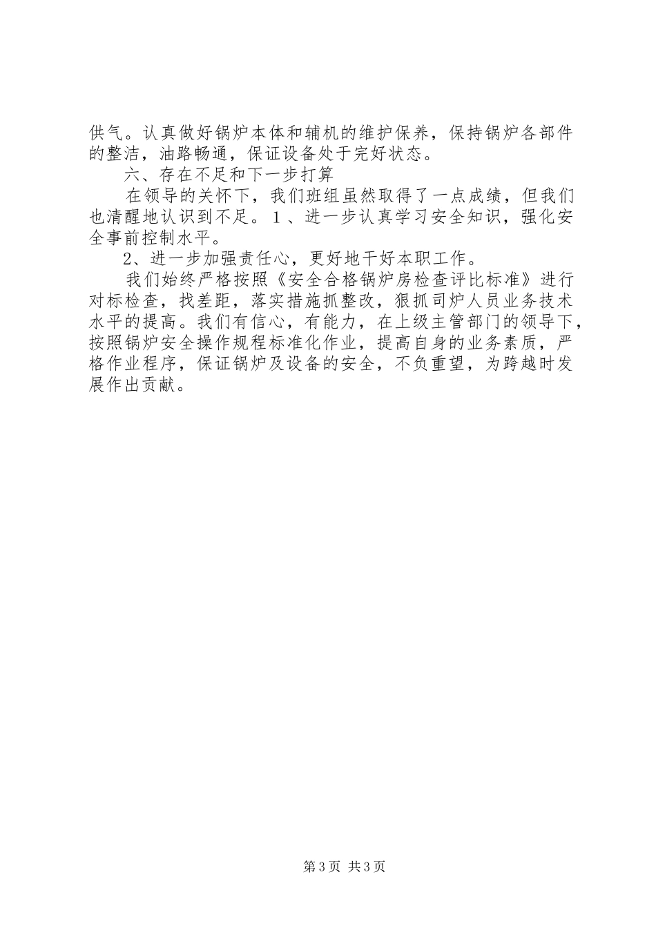 2024年锅炉房工作总结_第3页