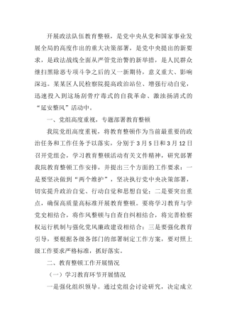 政法教育整顿阶段性工作总结  法院