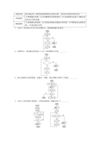 （江苏专用）高考数学 专题11 算法、复数、推理与证明 80 算法流程图 文-人教版高三数学试题