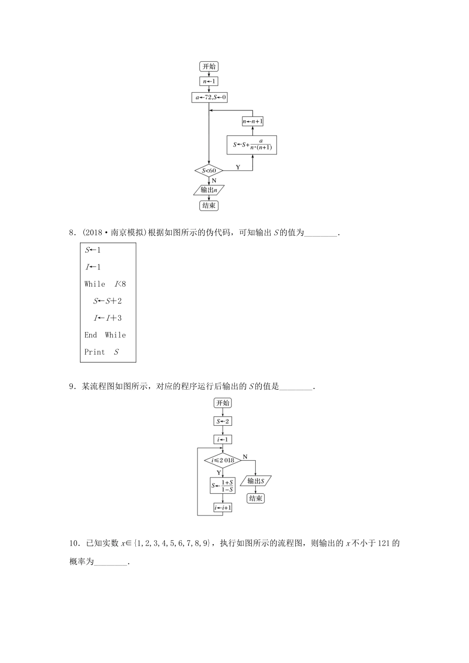 （江苏专用）高考数学一轮复习 加练半小时 专题10 算法、统计与概率 第83练 算法 理（含解析）-人教版高三数学试题_第3页