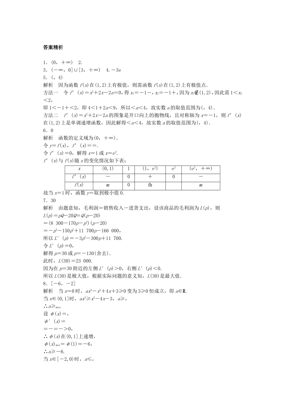 （江苏专用）高考数学专题复习 专题3 导数及其应用 第23练 导数综合练练习 理-人教版高三数学试题_第2页