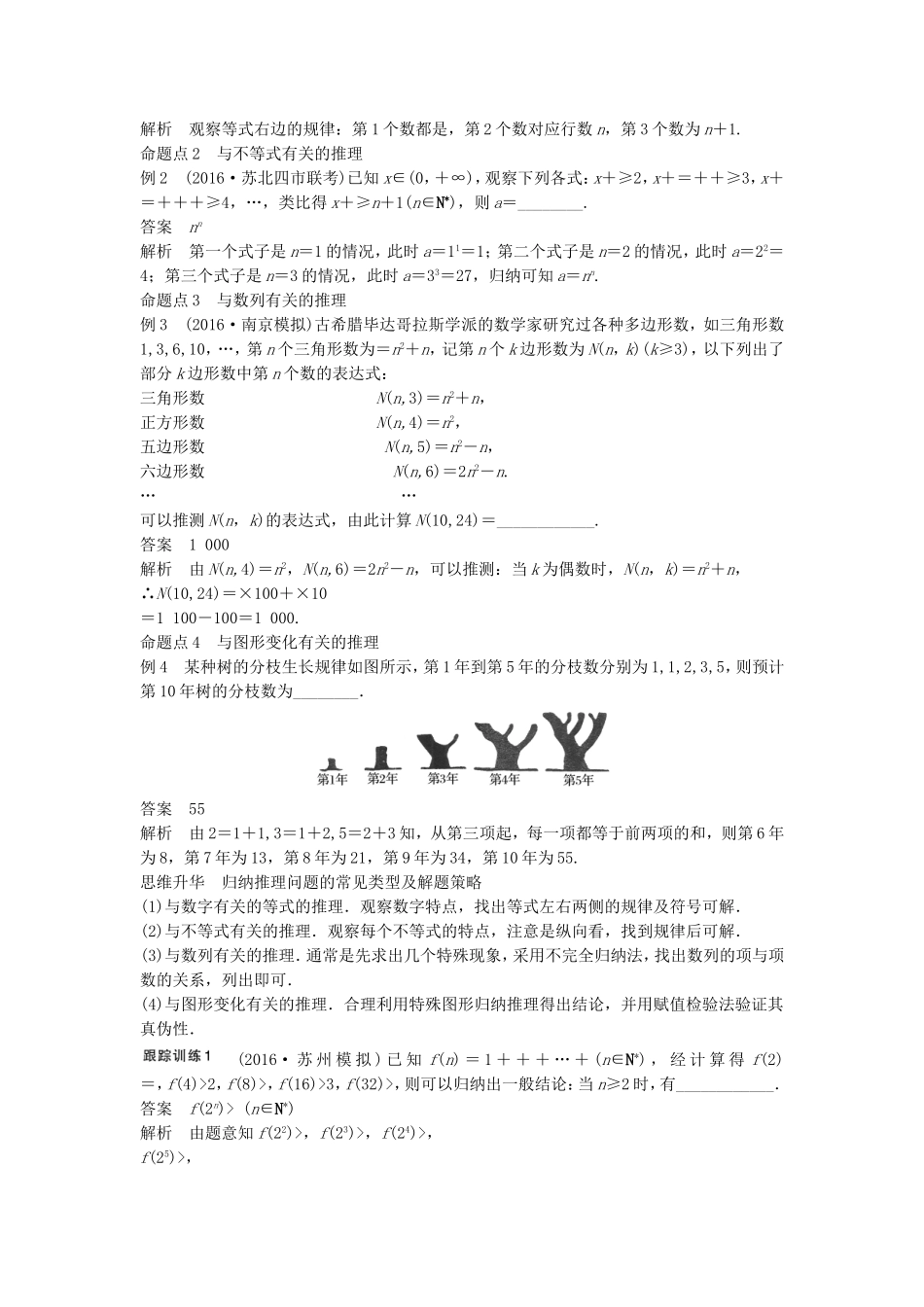 （江苏专用）高考数学大一轮复习 第十三章 推理与证明、算法、复数 13.1 合情推理与演绎推理教师用书 理 苏教版-苏教版高三全册数学试题_第3页