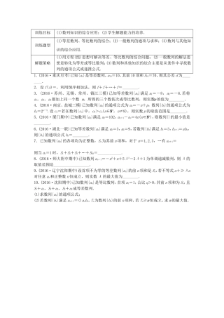 （江苏专用）高考数学专题复习 专题6 数列 第40练 数列综合练练习 文-人教版高三数学试题