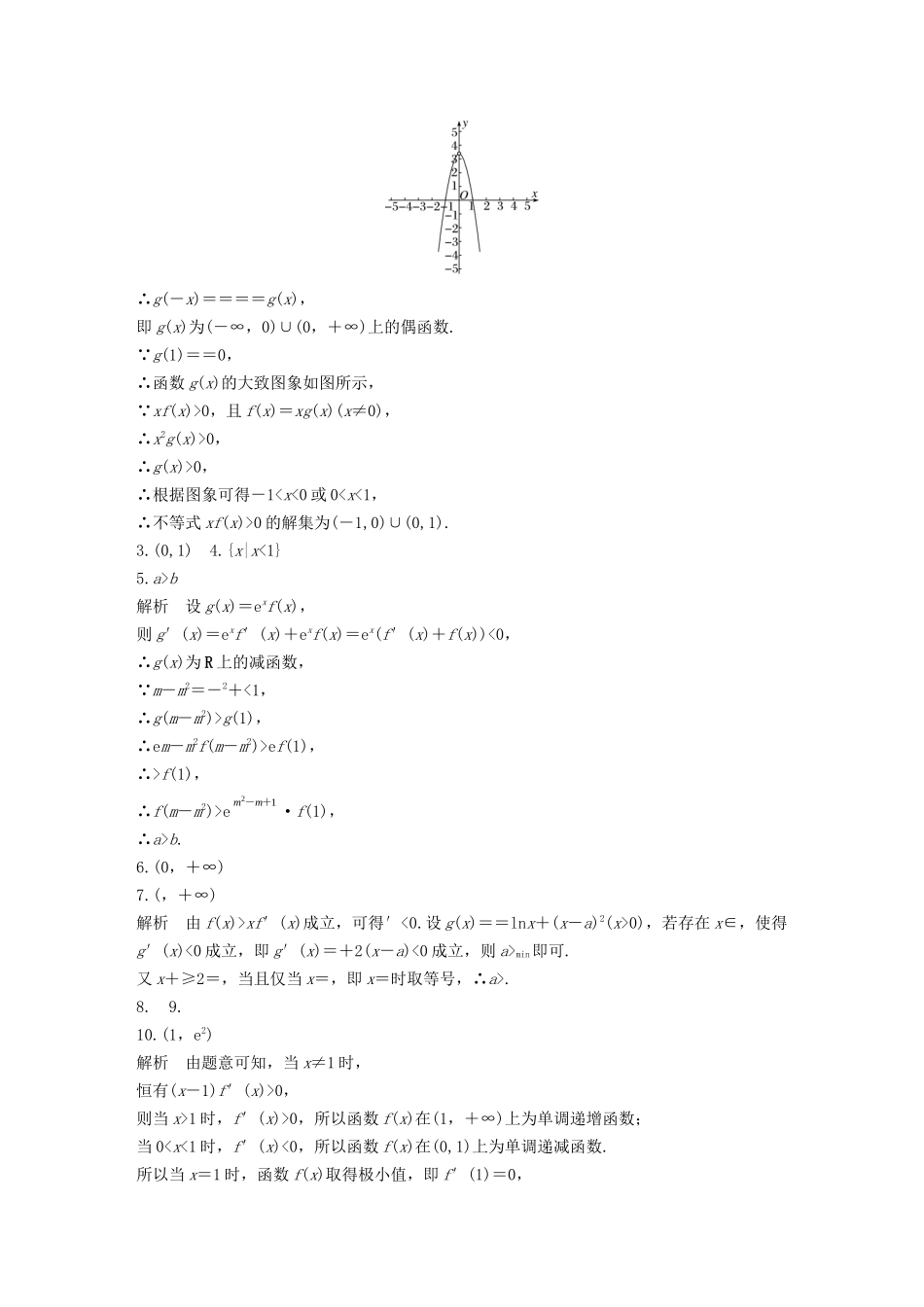 （江苏专用）高考数学一轮复习 加练半小时 专题3 导数及其应用 第20练 利用导数研究不等式问题 文（含解析）-人教版高三数学试题_第3页