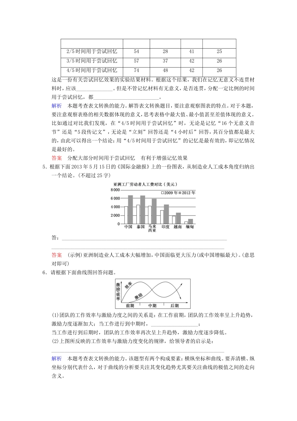 （河北专用）高考语文大一轮复习 第1部分 第7单元 图文转换第2课时训练习题-人教版高三语文试题_第3页