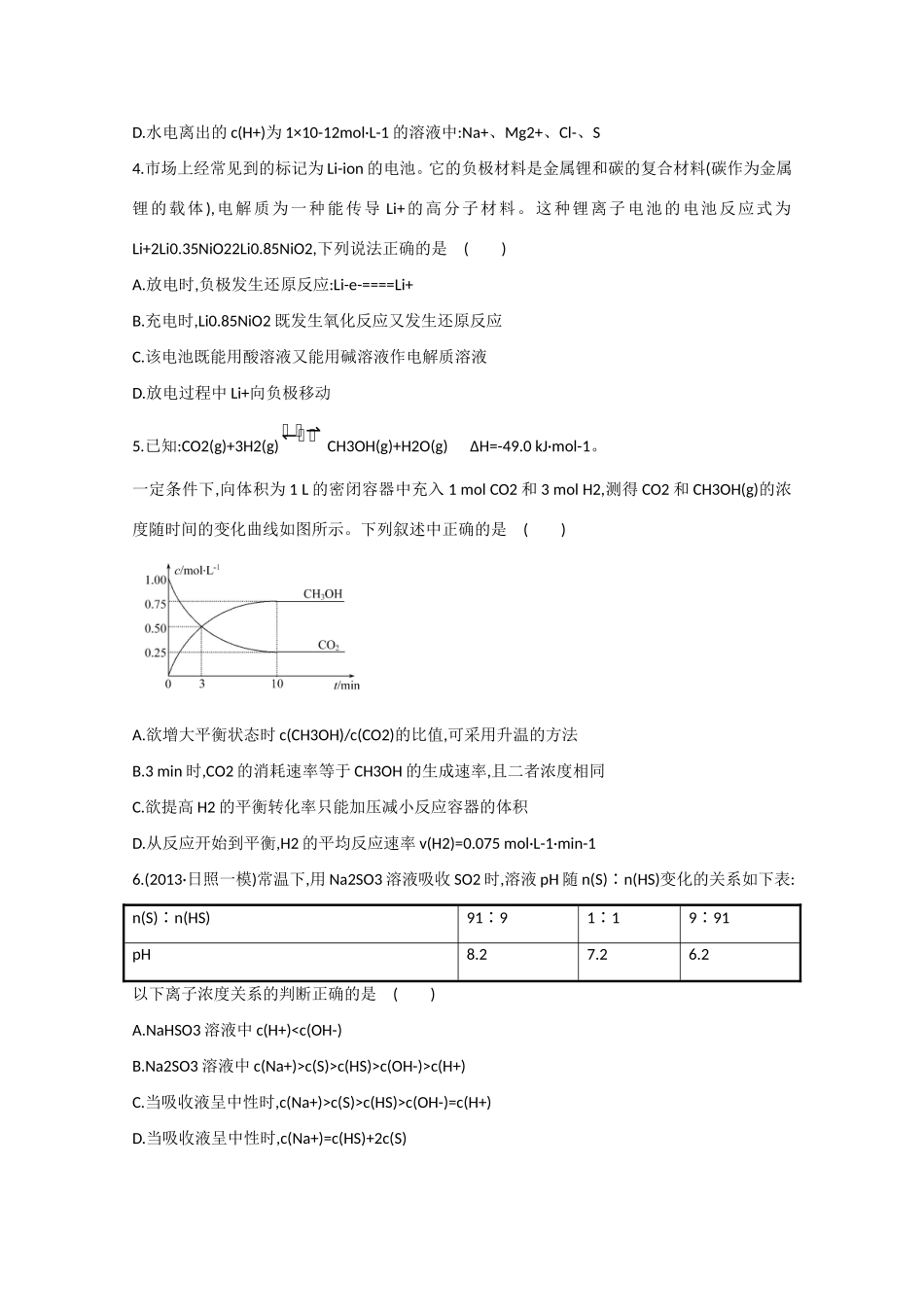 （江西专用）高三化学二轮复习专项检测题20_第2页