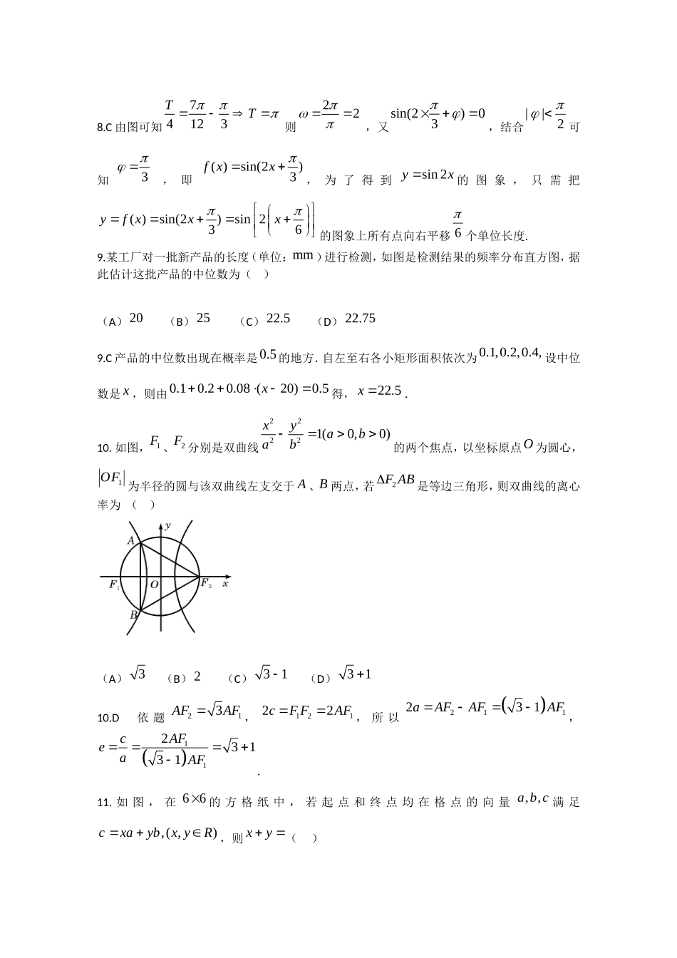 福建省高考数学押题试题-人教版高三数学试题_第3页