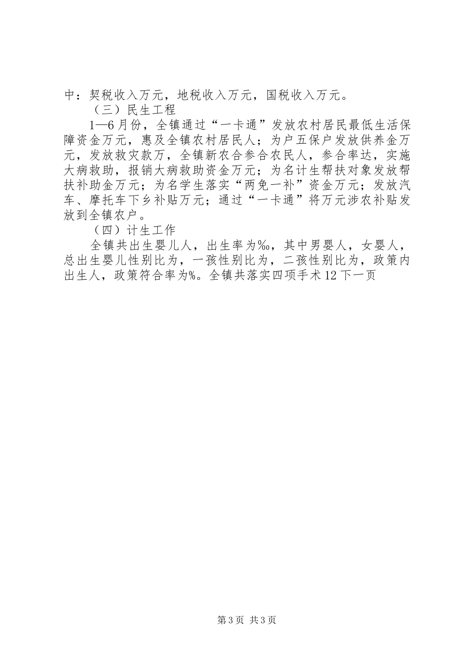 2024年乡镇年终工作总结_第3页