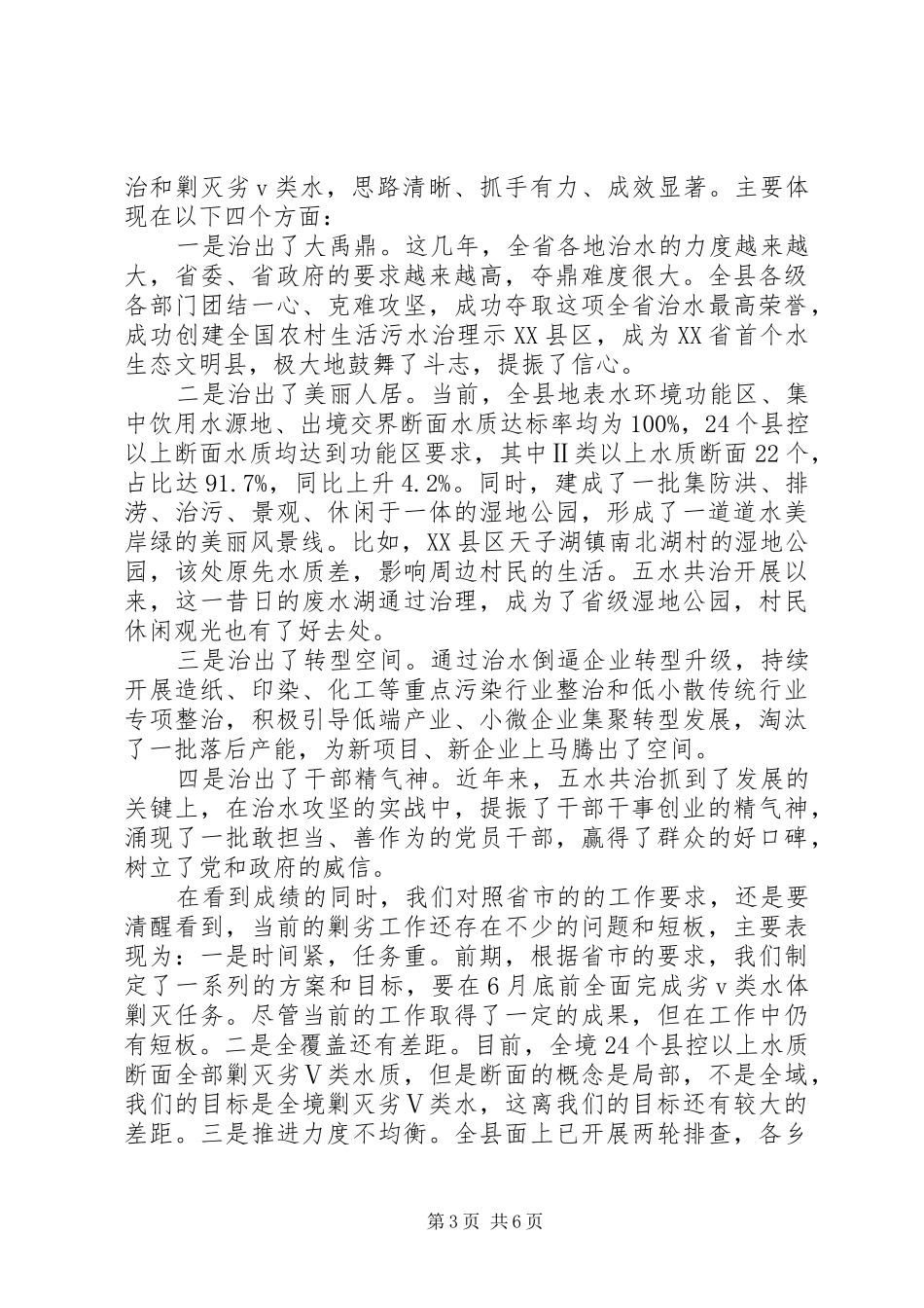 2024年在五水共治会议上的致辞_第3页