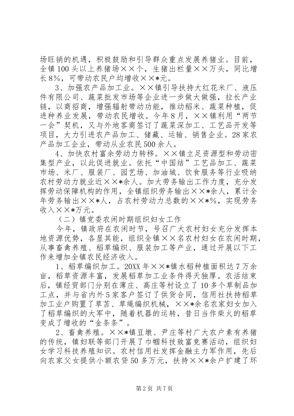 2024年乡镇政府工作总结范文_第2页