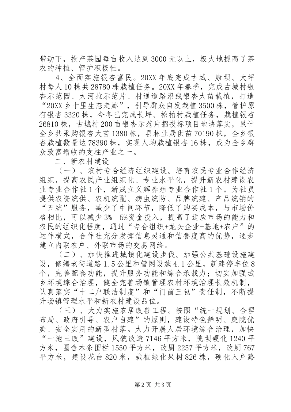 2024年乡政府年终工作总结_第2页