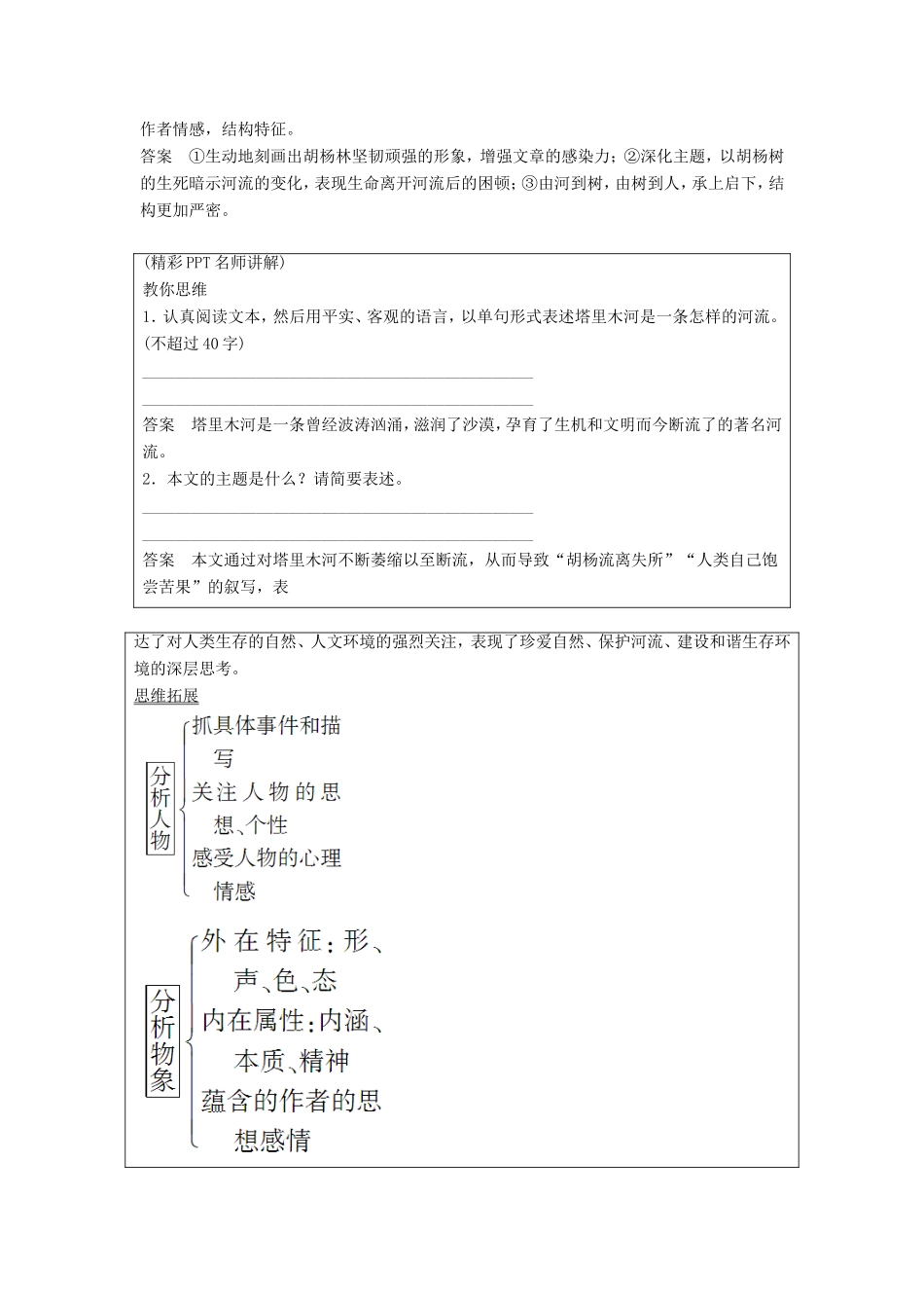 （江苏专用）高考语文一轮复习 散文阅读“读”出散文有效信息，善于加工提炼讲义-人教版高三全册语文试题_第3页