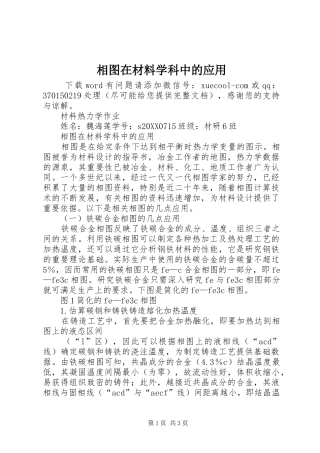 2024年相图在材料学科中的应用