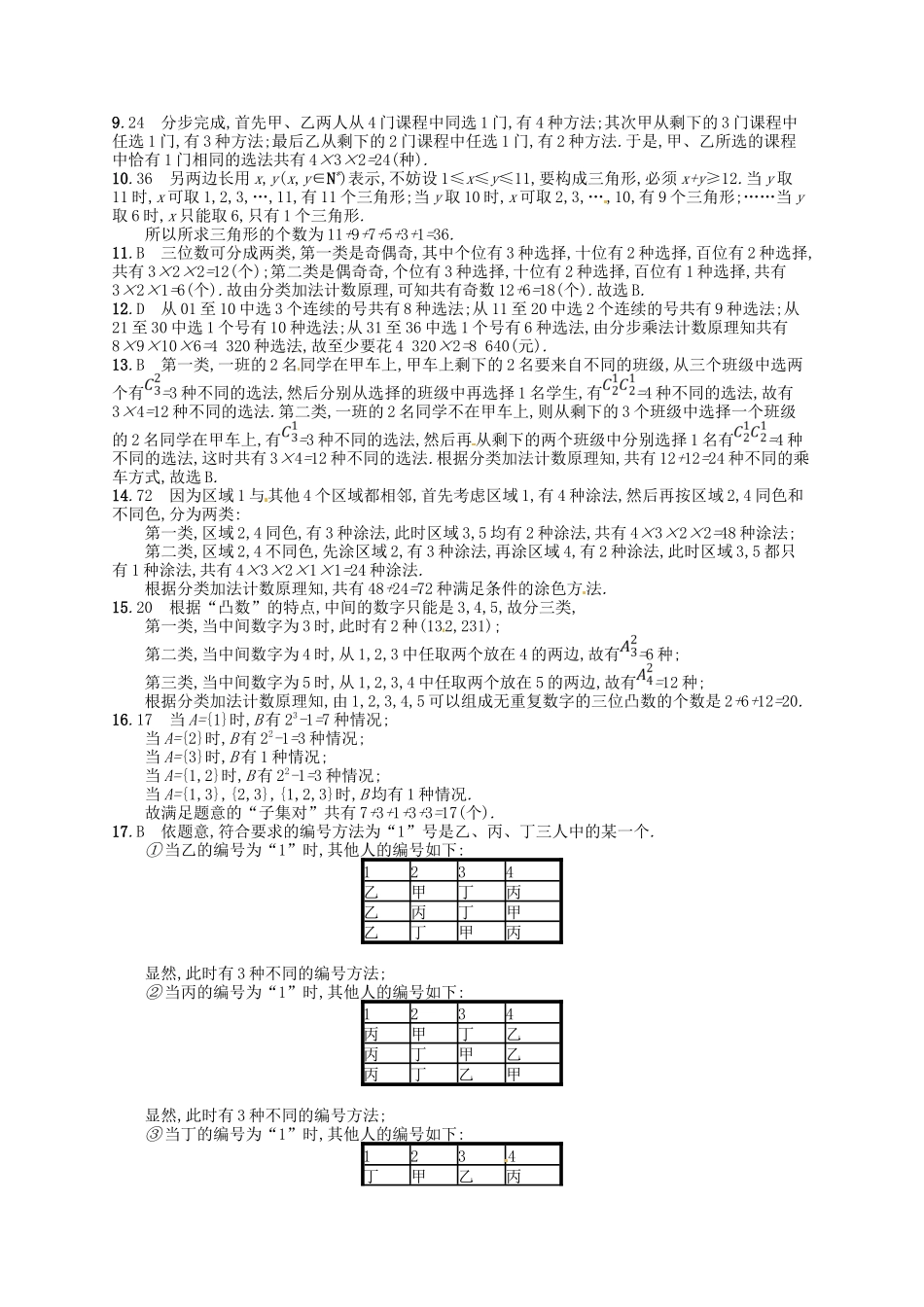 （福建专用）高考数学总复习 第十一章 计数原理 课时规范练55 分类加法计数原理与分步乘法计数原理 理 新人教A-新人教A高三数学试题_第3页