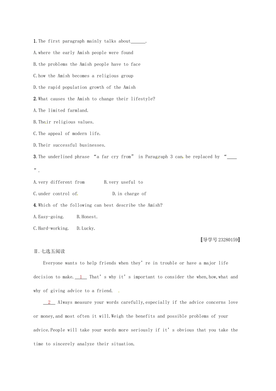 （福建专用）高考英语一轮复习 课时规范练40 Unit 5 Meeting your ancestors 新人教选修8-新人教高三选修8英语试题_第2页