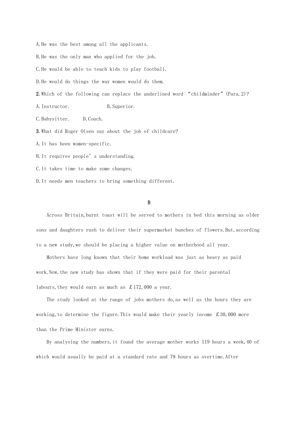 （福建专用）高考英语总复习 课时规范练27 Unit 14 Careers（A）北师大必修5-北师大高三必修5英语试题_第2页