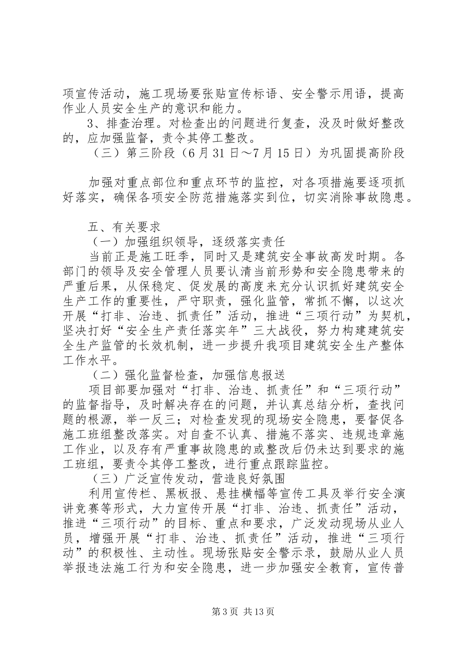 2024年项目部打非治违专项实施方案_第3页