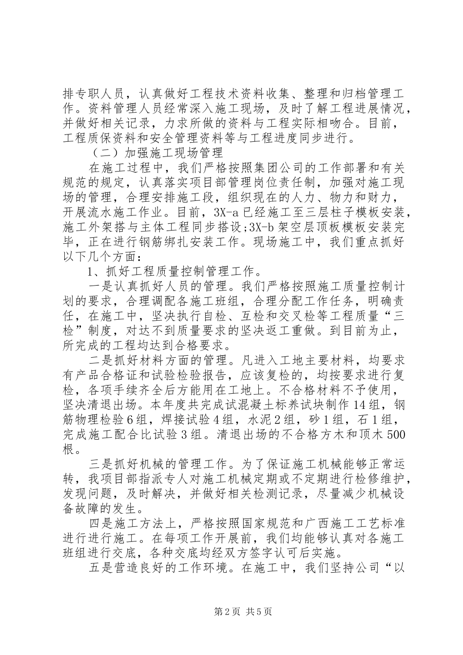 2024年项目部年度工作总结报告_第2页