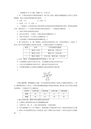 （猜题押题）高考生物二轮专题复习冲刺训练 第8课时