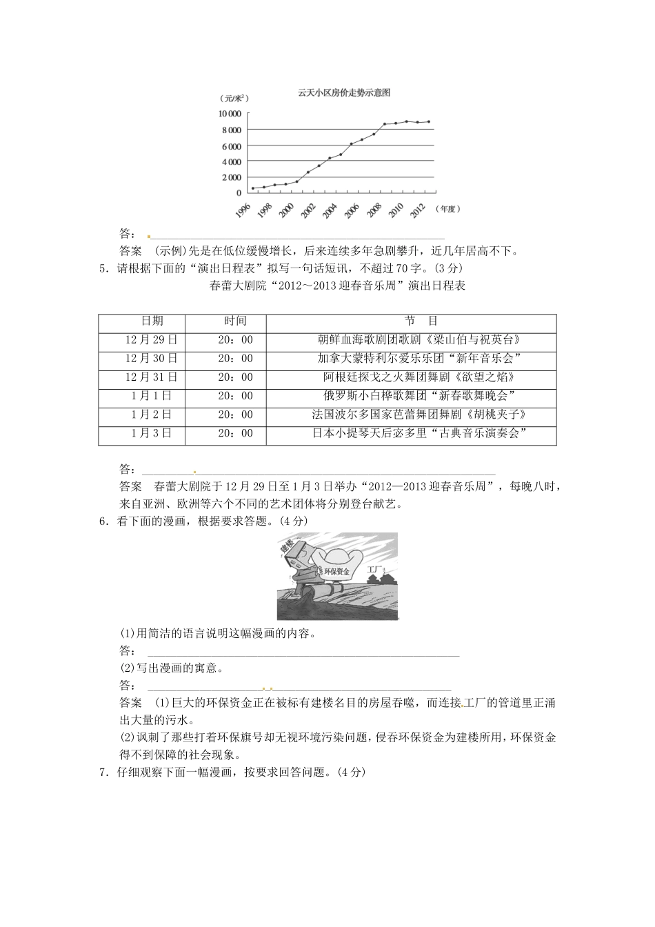 （热点自测）高考语文二轮专题  图文转换练习_第3页