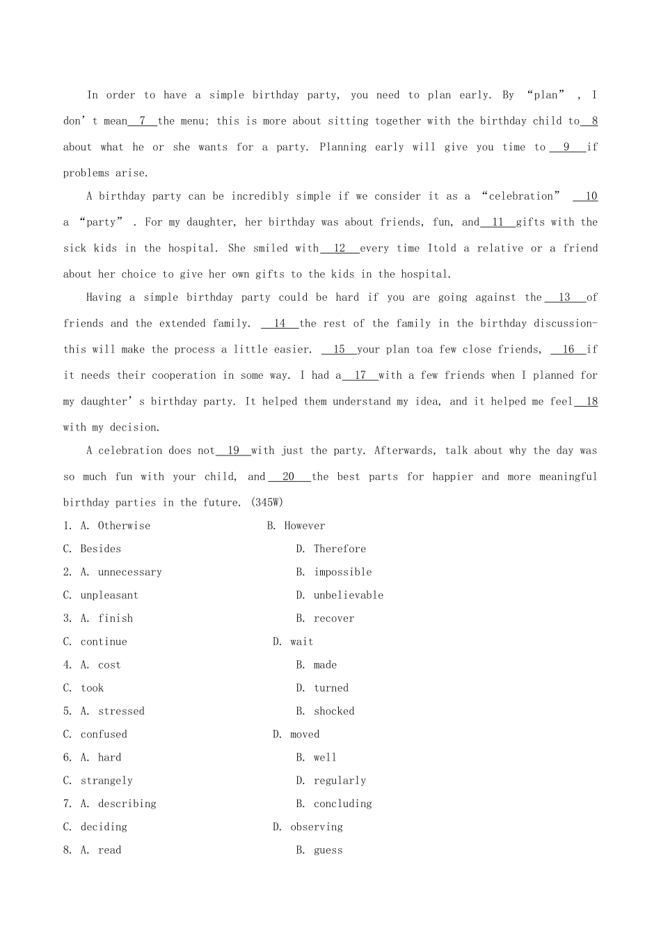 （福建专供）高中英语 Unit 16 Stories课时提升作业 北师大版选修6_第3页