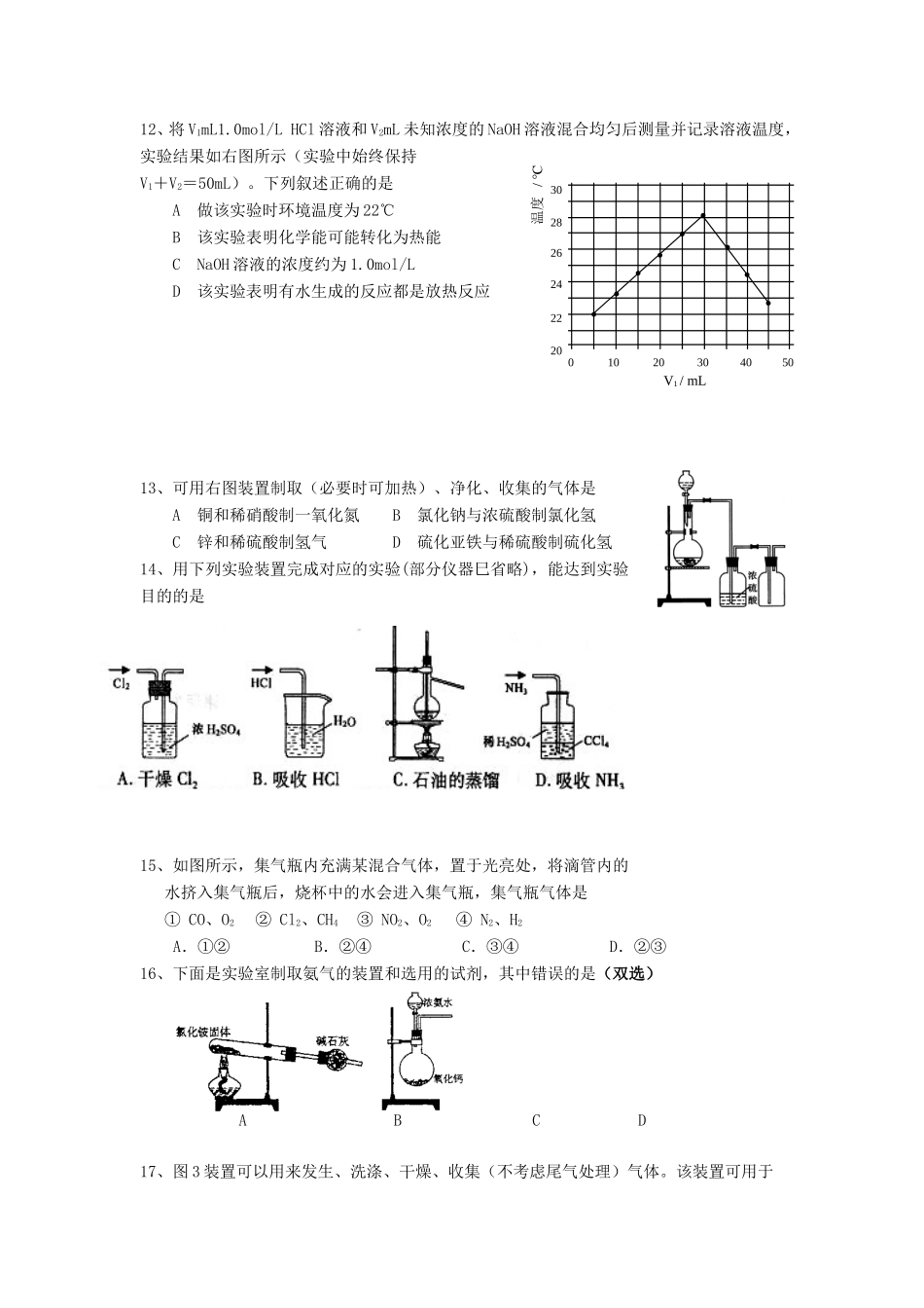 （精品）征服高三化学高考选择题之十二——实验装置图全国通用_第3页