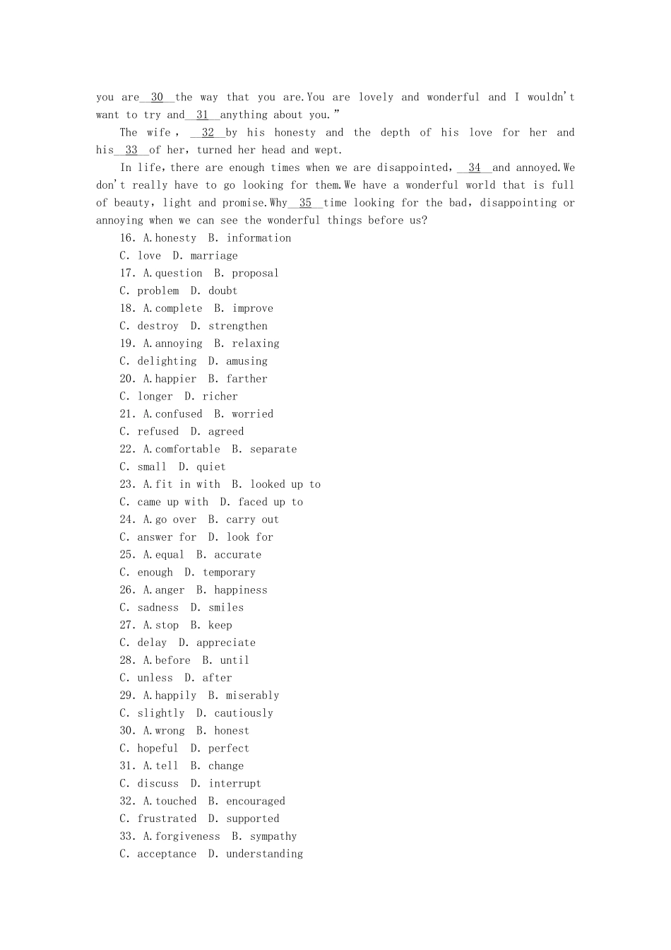 （福建专用）高考英语一轮复习方案 作业手册（36） Unit 1 A land of diversity（含解析） 新人教版选修8_第3页