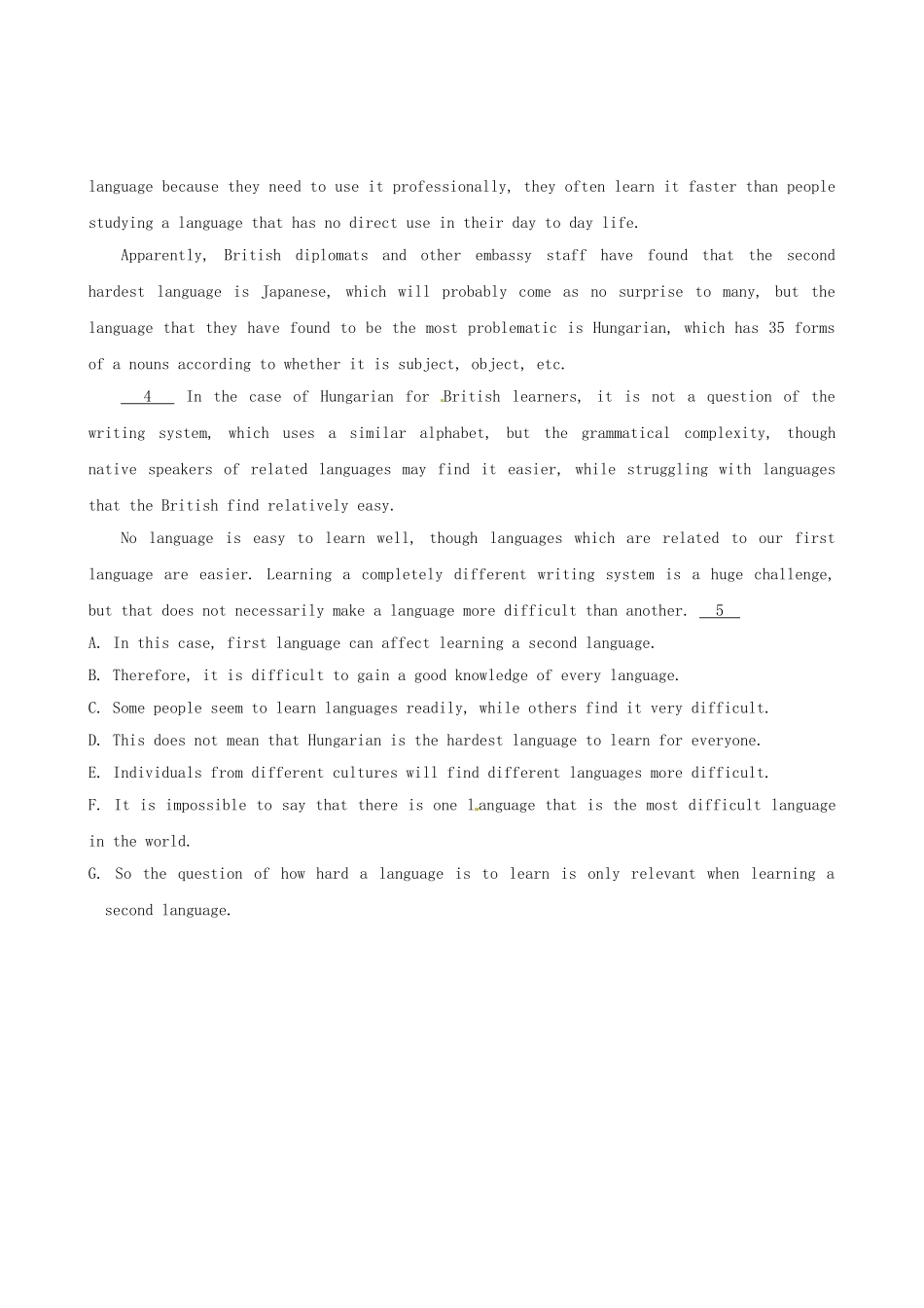 （精选+详解）高三英语 名校试题汇编（第4期）专题18阅读填空（教师版）_第3页